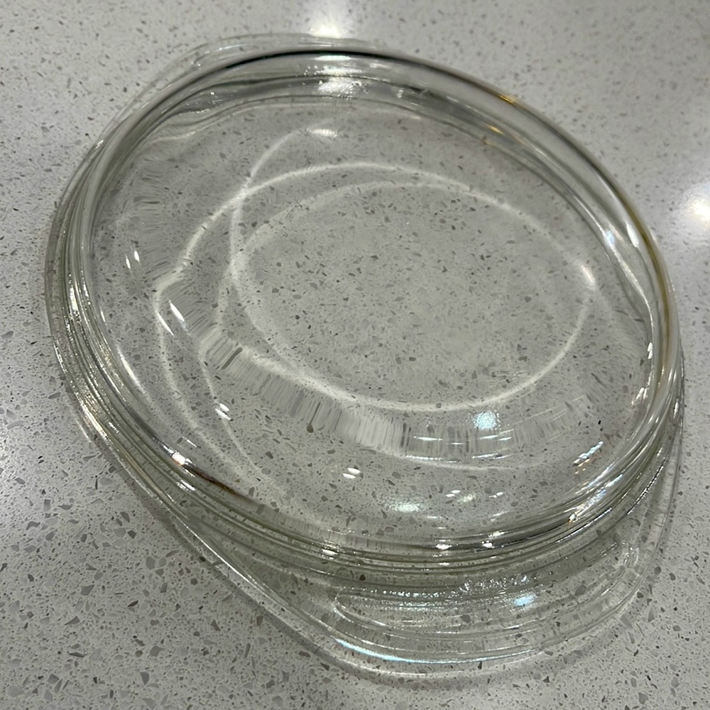 Vintage PYREX Clear Glass Casserole Bowl w/ Lid AA-29 + Lid 683-C5 RETRO